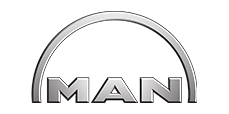 Silber-graues Logo von MAN.